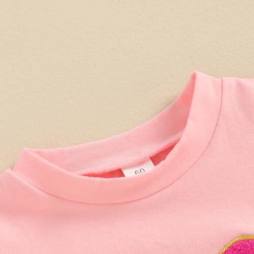 MERSARIPHY Big Sister Little Sister Matching Outfits Toddler Baby Girl Short Sleeve Romper T Shirt Sibling Summer Clothes Set4