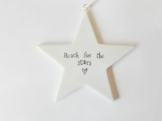 East of India Porcelain Star - Reach for the Stars