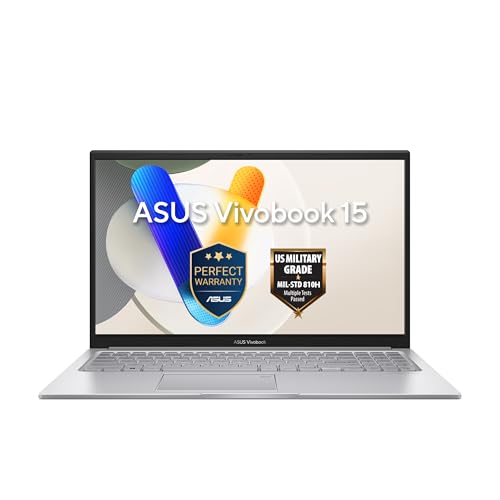 ASUS Vivobook 15 Slim Laptop (Cool Silver) | 15.6"FHD (1920 x 1080) Display, Intel Core 7 150U, Intel Graphics, 16GB RAM, 512GB SSD,Win11 [X1504VAP-BQ715WL]