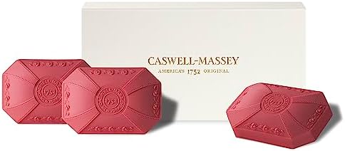 Caswell-Massey Honeysuckle Three-Soap Set, Triple-Milled Bar Soap, Natural Bar Soap for Women, Moisturizing Women’s Body, Face & Luxury Hand Soap, 3.5 Oz Bath Bars (3 Soap Bars)