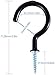 AHYYLKLPER 10 Pcs 2 Inch Ceiling Hooks Cup Hooks Vinyl Coated Screw in Hooks Compatible with Hanging Plants/Mugs/Wind Chimes/Utensils Suspension Tool Hand Tool Accessories