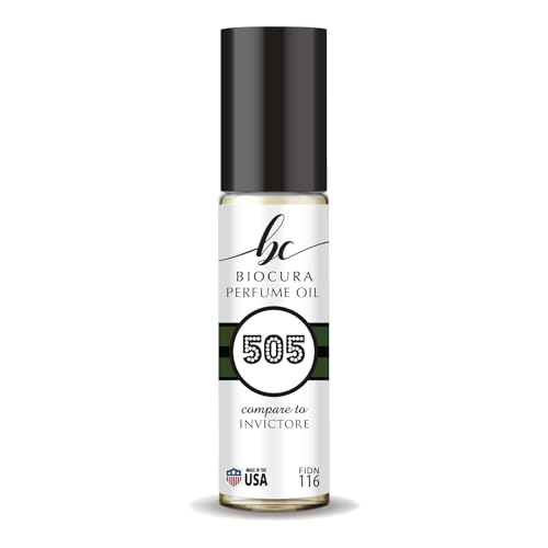 BIOCURA BC Perfume 505 Inspired by Paco Invictore For Men Replica Fragrance Body Oil Dupes Alcohol-Free Sample Travel Size Concentrated Long Lasting Roll-On 0.3 Fl Oz/10ml