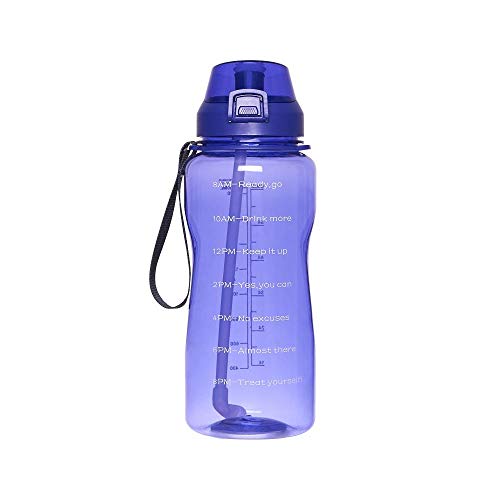 Botella de agua deportiva de 2L para entrenamiento fitness y gimnasio en color rojo 4