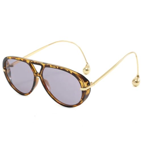 Lunettes de soleil surdimensionnées de luxe au design vintage et finitions punk