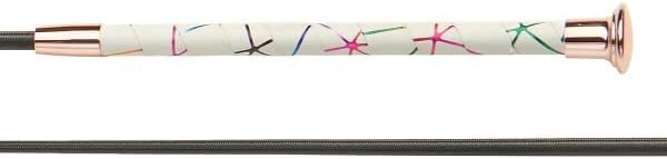 Miniatura 3 de EQUISTAR Látigo de doma 39in negro y oro rosa