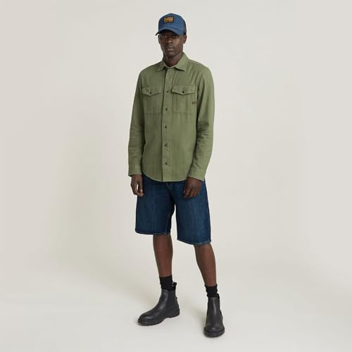 G-STAR RAW Herren Marine Slim Hemd, Grün (sage gd D24963-D454-B811), S – Ansicht 4