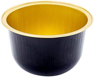 KEISEN 3 2/5" 150ml 2000/PK 6oz Disposable Aluminum Foil Cups for Muffin Cupcake Baking Bake Utility Ramekin Cup (Blackgold)