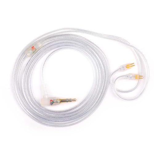 Image of Moondrop Chu 2 Replacement Cable, 2-Pin 0.78mm Connector with Transparent PVC, 3.5mm Gold-Plated Plug, Durable & Lightweight Wired IEM Cable 1.2m Audio for Clear Sound and Secure Fit