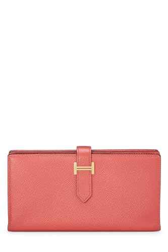 Pre-Loved Rose Jaipur Epsom Bearn Wallet, Rose Jaipur