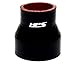 HPS HTSR-275-375-BLK Silicone High Temperature 4-ply Reinforced Reducer Coupler Hose, 50 PSI Maximum Pressure, 3" Length, 2-3/4" > 3-3/4" ID, Black