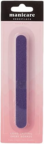 Manicare Pack of 5 Long Lasting Emery Boards, Nail Files For Shaping Natural Nails, Double Sided Fine And Coarse Grit, Strong And Durable, For At Home DIY Salon Professional Manicure Or Pedicure
