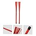 VICASKY 1pair Telescopic Drum Brushes for Percussion Instruments Steel Wire Drum Brushes for Jazz Comfortable Handle for Easy Use of Retractable Red