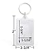 GOGO 25 PCS Acrylic Photo Keychains, Insert Photo Keychain 1-1/4 x 2 Inch, Promotion Gift Idea