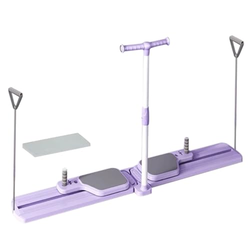 Máquina de Ejercicios Entrenador de Esquí   Ejercitador de Separación para Fuerza en Piernas,Entrenador de Fortalecimiento Multiusos para Cuerpo Completo de Yoga Pilates Cardio Gimnasio en Casa Fitnes