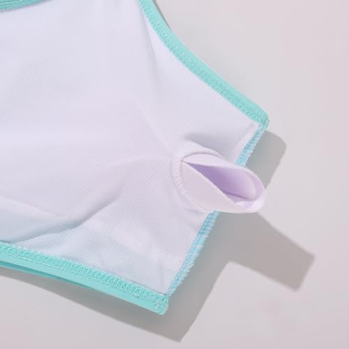 Image of Weixinbuy Girls Swimsuits Bikini Set Kids Bathing Suit Bikini Top Bottom 2Pcs Teen Girls' Swimwear Set