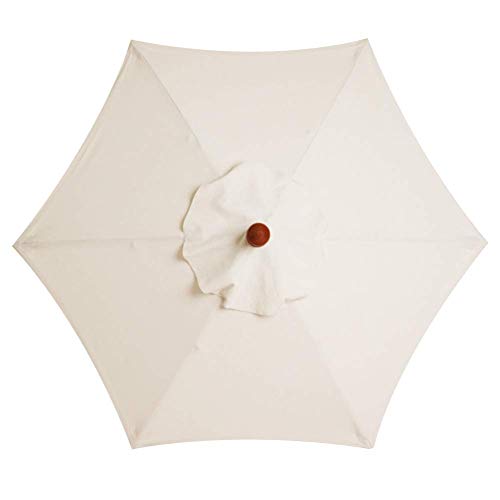 Parasol de jardin inclinable 2,4m en aluminium avec manivelle