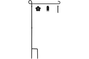 YEAHOME Garden Flag Pole and Stand