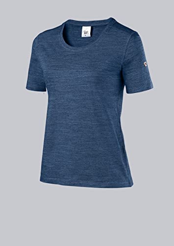 Camiseta de mujer manga corta elástica cuello redondo azul XL de 170,00 g/m2 BP 1715