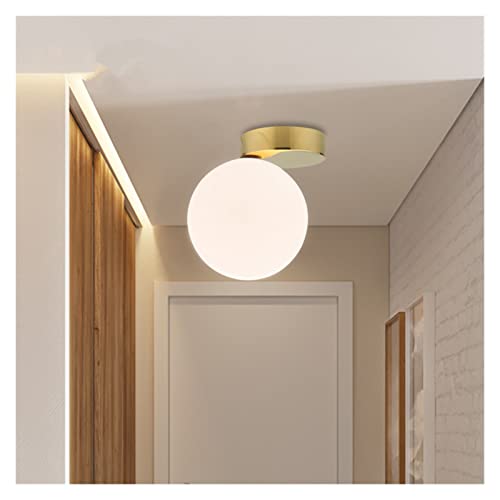 Plafonnier moderne en verre pour éclairer un couloir sombre