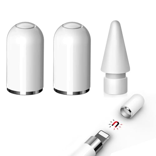 Ya en manzanajugosa.com: Wilbeva Tapas de Repuesto Magnética para iPencil de Repuesto para Apple Pencil de 1.ª generación + Punta de Bolígrafo de Repuesto y Lápiz Capacitivo para Apple Pencil de 1.ª y 2.ª Generación