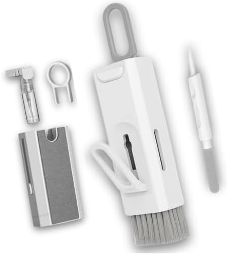 Escova de Limpeza Kit 8 em 1 para Teclado, Fone de Ouvido, Tela d...