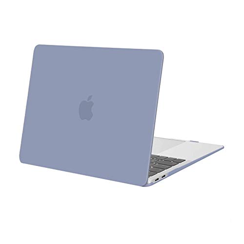 Image of MOSISO Compatible with MacBook Air 13 inch Case 2022 2021 2020 2019 2018 Release A2337 M1 A2179 A1932 Touch ID, Plastic Hard Shell Cover Compatible with MacBook Air 13.3 inch Case, Lavender Gray