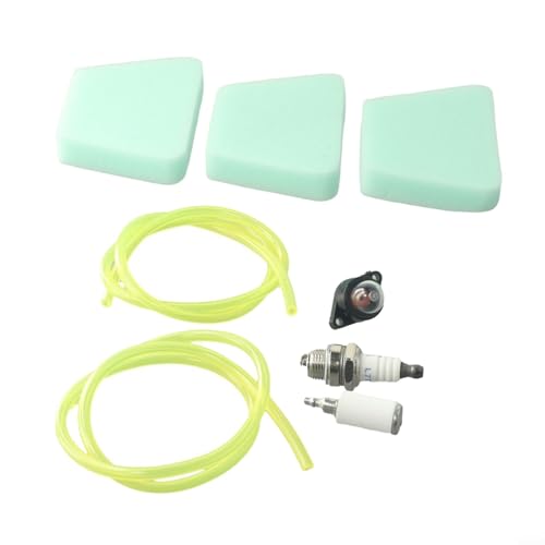 Kit de filtro de aire para bombilla de imprimación compatible con POULAN, para motosierras McCulloch, línea de combustible y piezas de repuesto de chispa