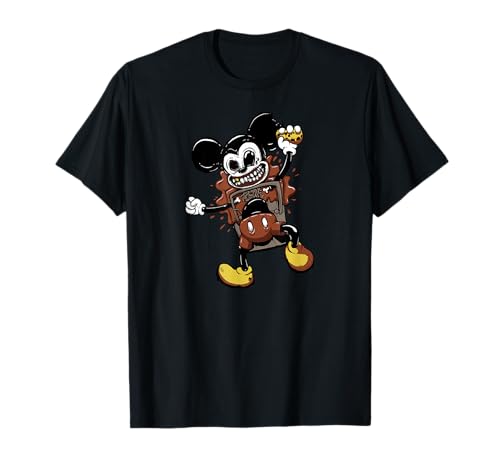 Cartoon Mouse Caught in Trap Funny Gruesome Parody Horror T-Shirt