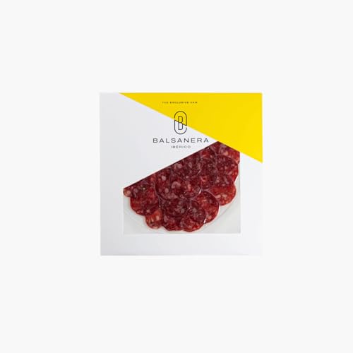 Balsanera Ibérico - Salchichón de Bellota Ibérico | Caja de 2 sobres de 80 gr | Loncheados y Envasados al vacío