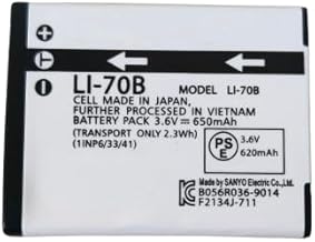 Rechargeable Camera Battery Compatible for Olympus Li-70 3.6 V 650mAh Battery Digital Camera