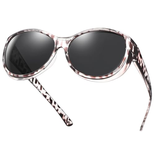Tinhao Gafas De Sol Polarizadas, Gran Tamaño, Protección Envolvente, Gafas De Sol, Gafas De Sol Para Hombre Y Mujer, Gris Leopardo Tinhao Gafas De Sol Polarizadas, Gran Tamaño, Protección Envolvente, Gafas De Sol, Gafas De Sol Para Hombre Y Mujer, Gris Leopardo
