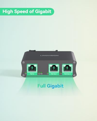 Image of LINOVISION Gigabit PoE Passthrough Switch and PoE Extender (POE-EXT02G)