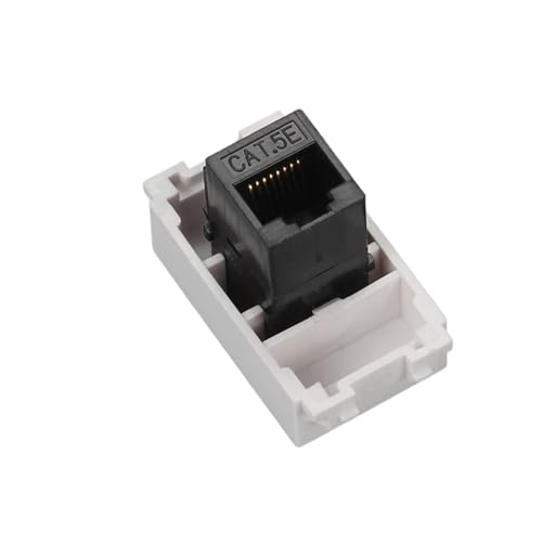 Prise jack Ethernet RJ45 femelle femelle CAT5E 23x36mm pour réparer un câble trop court