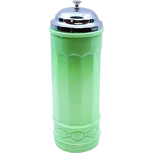 Tablecraft Jadeite Embossed Straw Dispenser