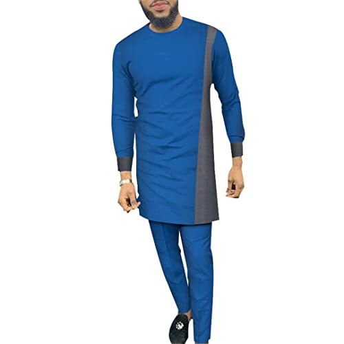 Bazin Riche Ensemble de pantalons haut de gamme à motif africain