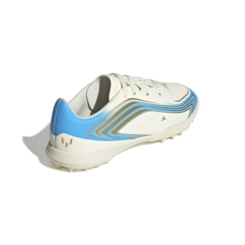 adidas Unisex-Kids F50 Messi Club Turf, IvorySemiBlueBurstIceyBlue, 1 by adidas - Image 4