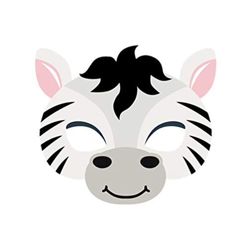 ifundom 12 Peça Favores Do Partido Do Traje Máscaras de Animais Animal Com 8 Diferentes Animais Vira