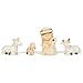 Transpac Cuties Natural 11 x 6 Resin Stone Christmas Nativity Figurines Set of 12