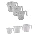 Produktbild 3x 250-500 -1000 ml Messbecher, Meßkanne, Maßbecher, Mehlbecher, Messkrug, Küchenhelfer, Dosierhilfe Set