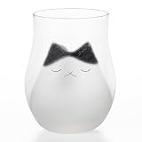 アデリア(ADERIA) わたしの家族 子猫グラス ブチ 容量220ml 日本製 化粧箱入り かわいい おしゃれ 癒し 丸い ギフト 女性 母の日 食器 夫婦 結婚 挨拶回り 縁起物 贈答品 誕生日 プレゼント 記念日 贈り物 持ちやすい お茶 ジュース アニマル すりガラス 9593