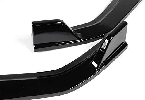 3PCS Front Bumper Lip Kit fit for compatible with 2012 Honda Civic 4DR/Sedan, CS-Style Splitter Trim Protection Spoiler, Air-Dam-Chin-Diffuser (Painted Black)