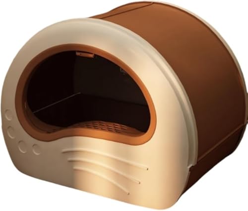 KOKUMON特大の完全密閉引き出し型猫トイレは外部からの飛沫を防ぎ、防臭機能を備えた特大一体型猫トイレは掃除が簡単で、猫砂の飛散も防ぎます