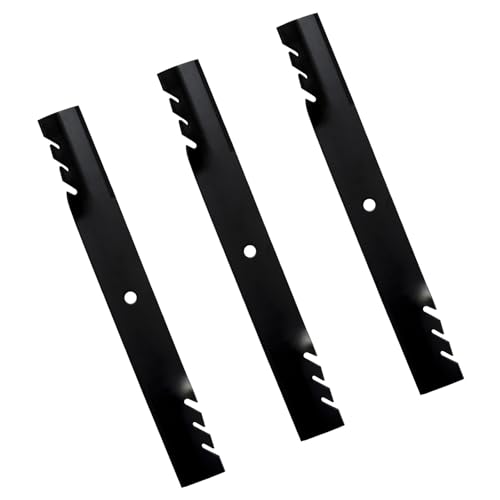 BCQNXX 038-6003-00 Gator Mulching Blades for Bad Boy Maverick HD Outlaw XP Avenger ZT Elite CZT AOS Compact Diesel Zero Turn Mower 60 inch Decks - Heavy Duty Blade Replaces 038-6003-00-3 Pack