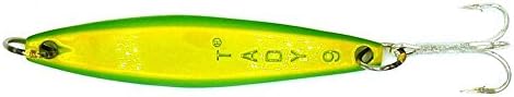 Tady Lure 9 Cast Lure Fishing Equipment, Green/Yellow