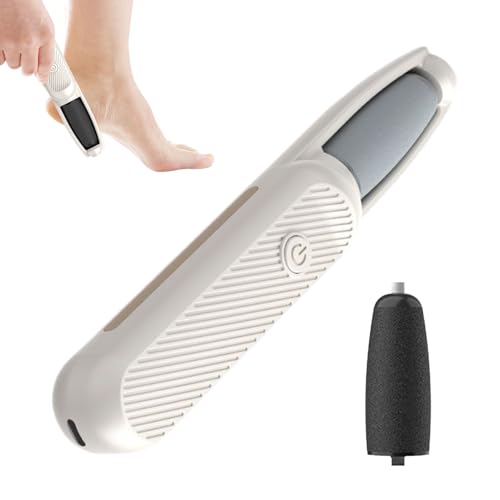 Foot Callus Remover - Archivo de pie eléctrico recargable con potente rodillo | Resultados de acabado de la piel dura | Dispositivo de de pie ideal para tacones secos, pies agrietados y