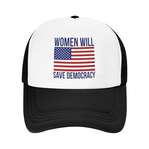 Women Will Save Democracy Trucker Hats Feminist Resist Hat Adjustable Mesh Back Baseball Cap for Kids