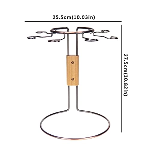 Soporte para botellas de vino de hierro forjado y metal miniatura 2