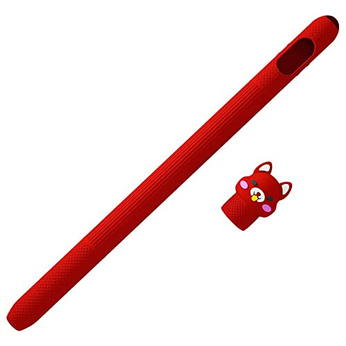 Street27® Silicone Cartoon Case Compatible with Apple Pencil Holder Sleeve Skin Pocket Cover Accessories for Apple Pencil 1, Soft Grip Pouch with Charging Cap Holder, Protective Nib Cover_Red (B09JR7CSBL) Amazon Price History, Amazon Price Tracker