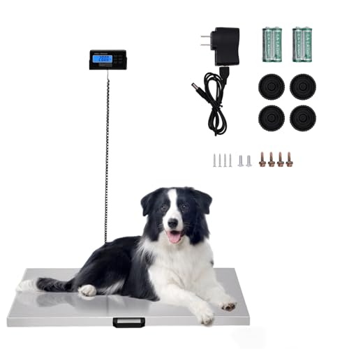 Báscula digital para ganado hasta 440 lbs con pantalla LCD miniatura 1