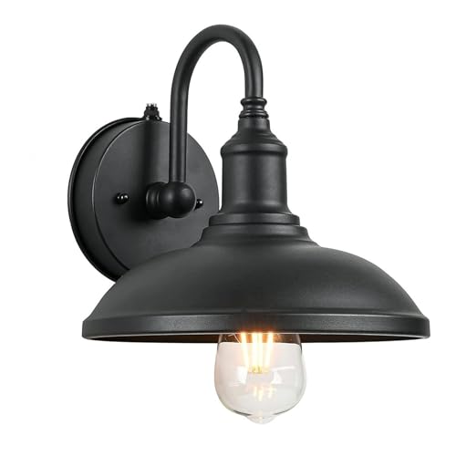 XYNSNDB Lámparas de Pared Apliques Luces de Porche Aplique de Pared Industrial Retro Lámparas de Pared para Exteriores Apliques de Pared de Aluminio Vintage Aplique de Pared Impermeable para Pasillo